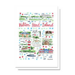 Hilton Head Island, SC Map Card