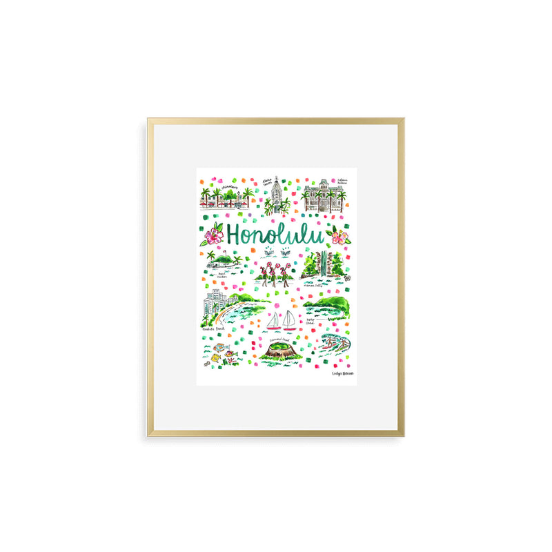 "Honolulu, HI" Fine Art Print