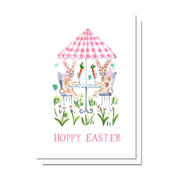 Hoppy Hour Easter Bunnies Card