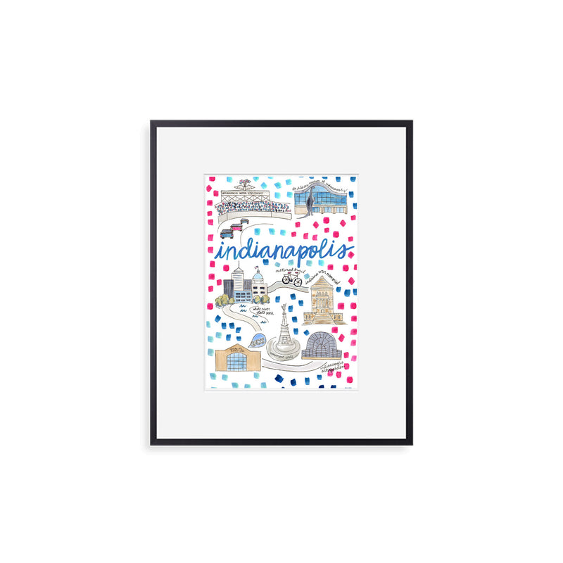 "Indianapolis, IN" Fine Art Print