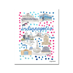 "Indianapolis, IN" Fine Art Print