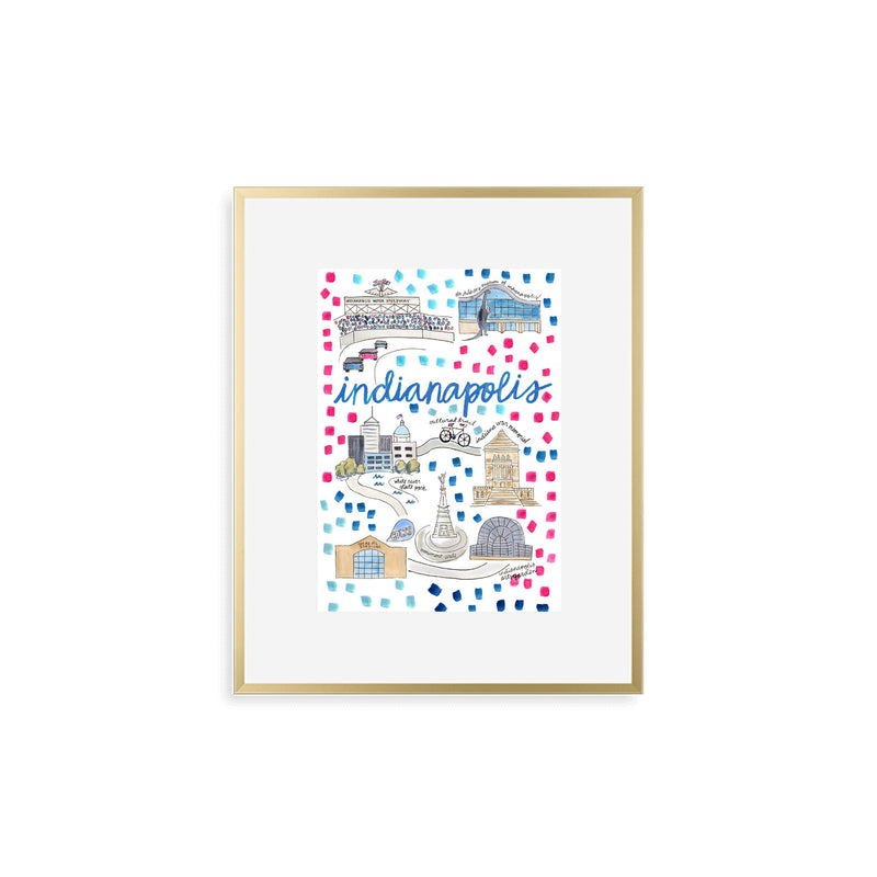"Indianapolis, IN" Fine Art Print
