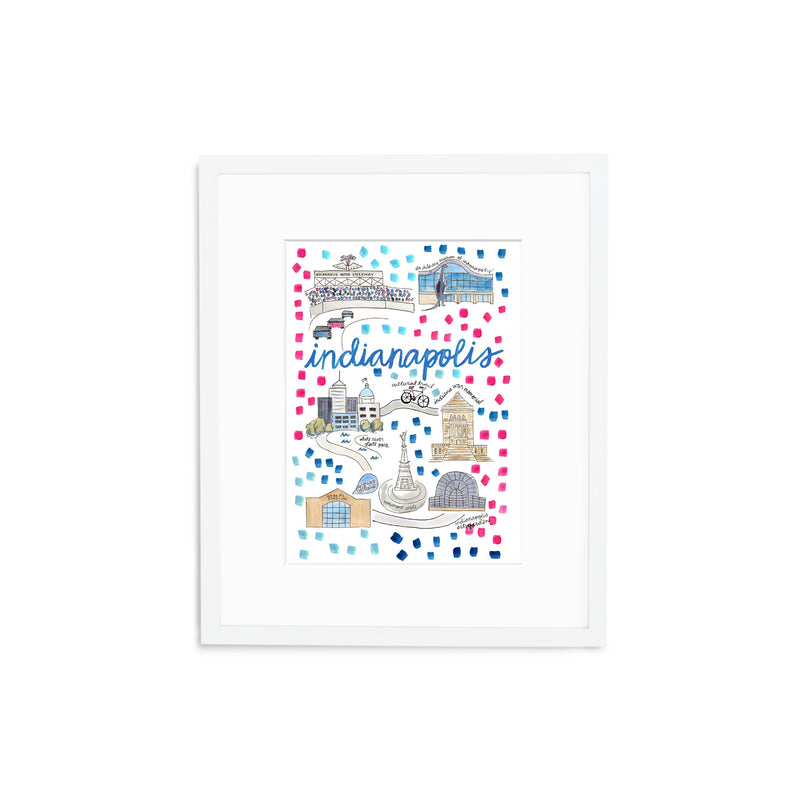 "Indianapolis, IN" Fine Art Print