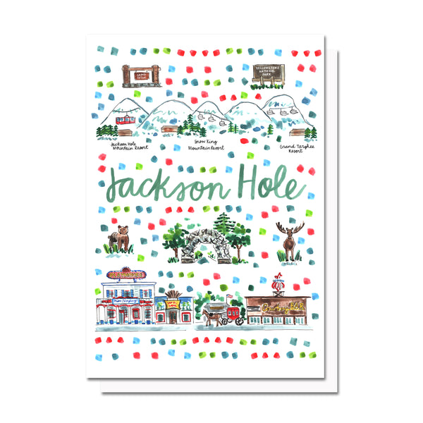 Jackson Hole, WY Map Card