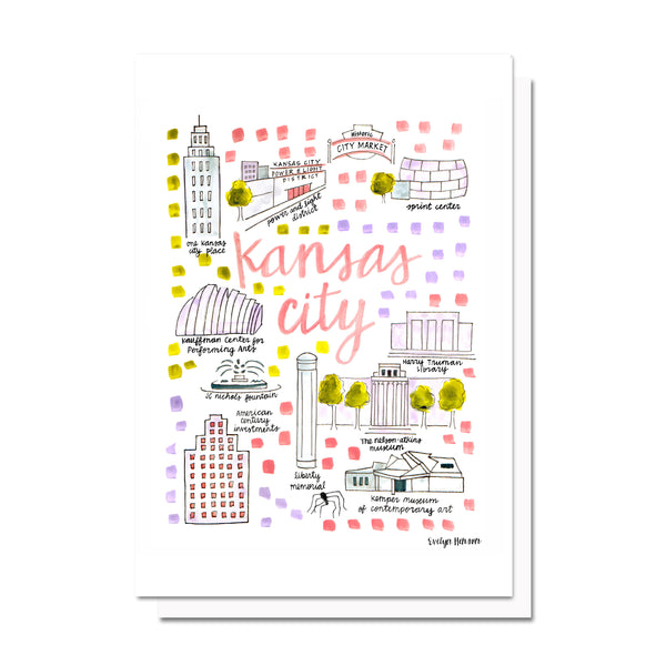 Kansas City, MO Map Card