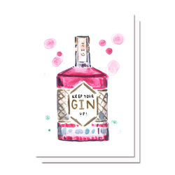 Keep Your Gin Up Card