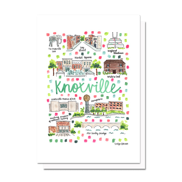Knoxville, TN Map Card