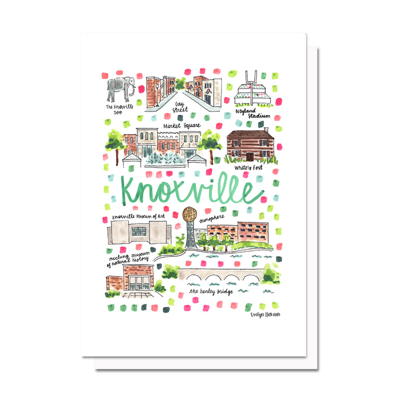 Knoxville, TN Map Card