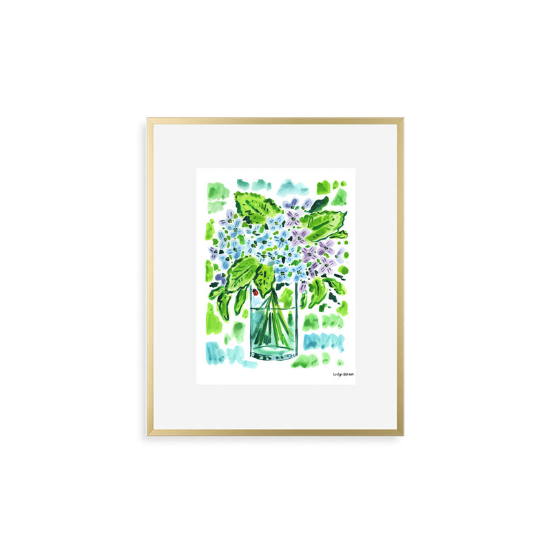 The "Hydrangea Ladybug" Fine Art Print