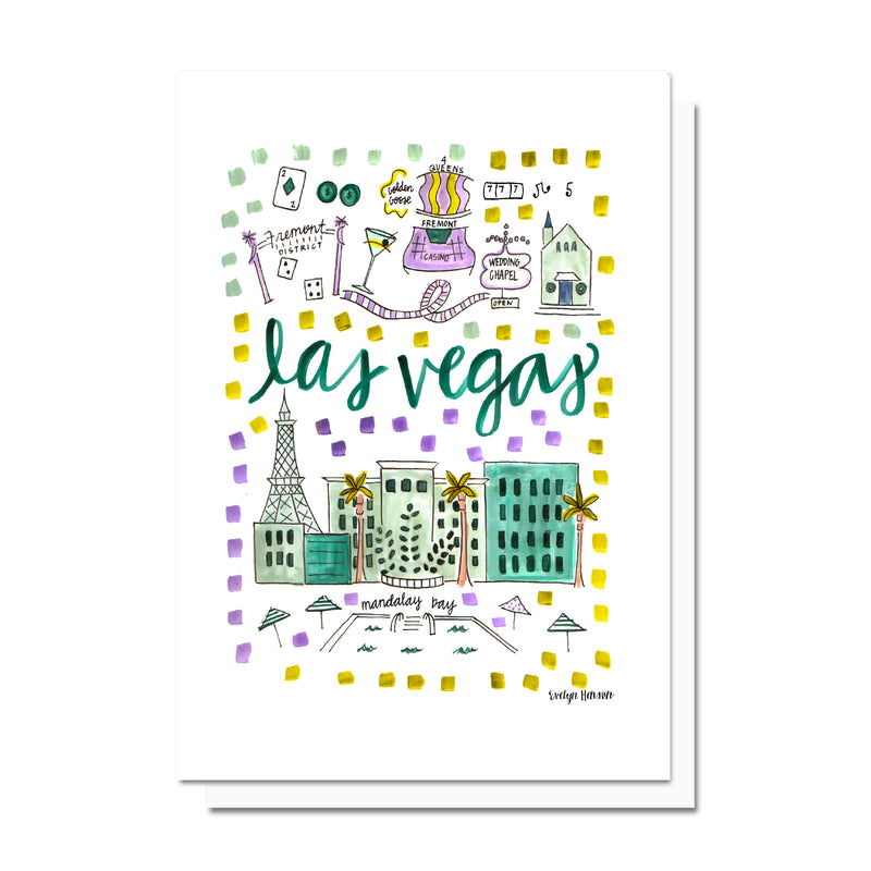 Las Vegas, NV Map Card