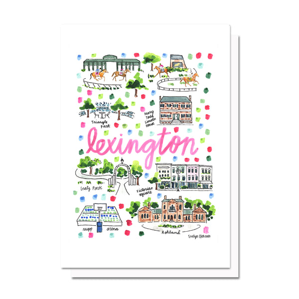 Lexington, KY Map Card