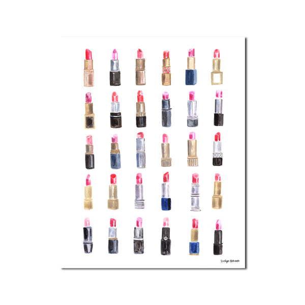 The "Kiss and Makeup" Lipstick Print