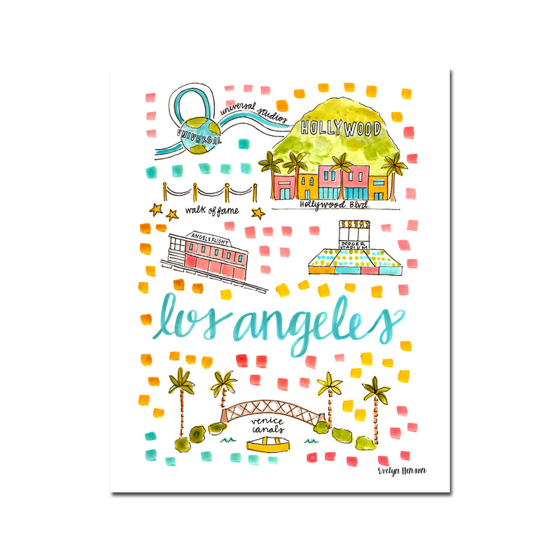 "Los Angeles, CA" Fine Art Print
