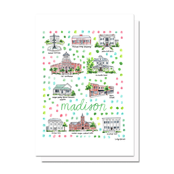 Madison, GA Map Card