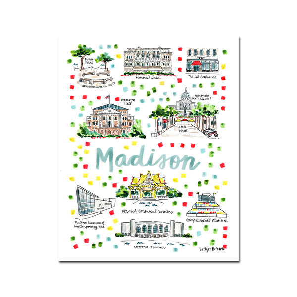 "Madison, WI" Fine Art Print