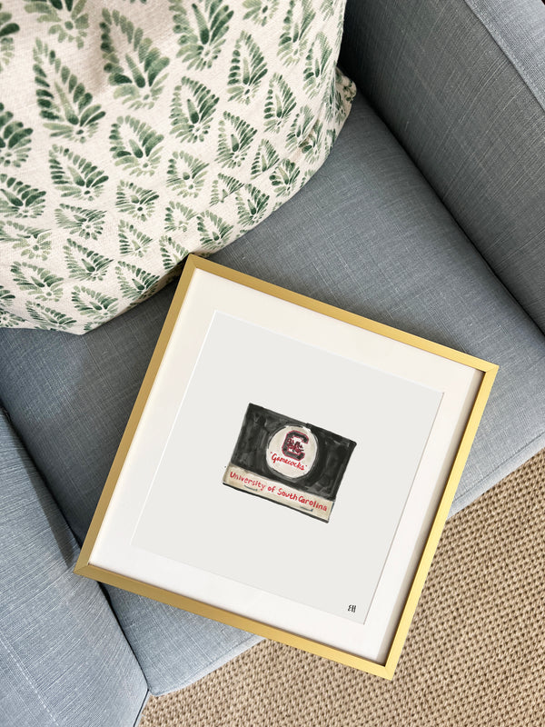 South Carolina Gamecocks Matchbook Fine Art Print