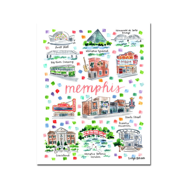 "Memphis TN" Fine Art Print