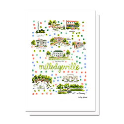 Milledgeville, GA Map Card