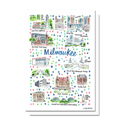 Milwaukee, WI Map Card