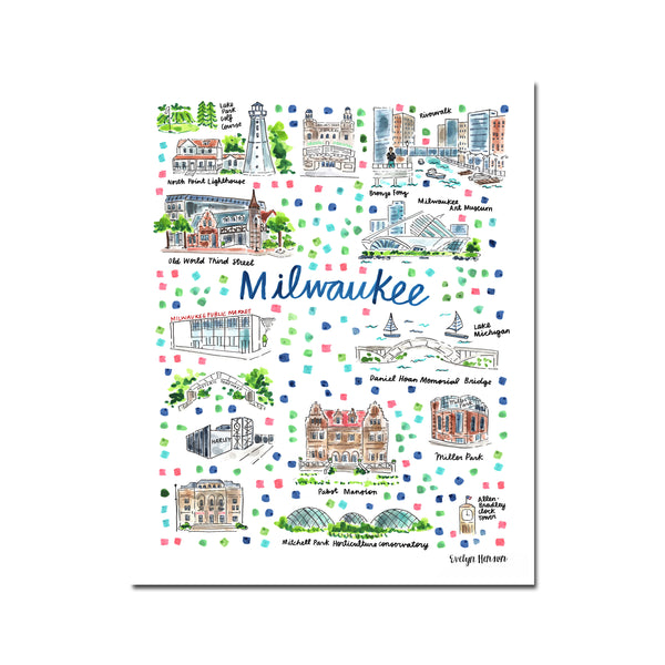 "Milwaukee, WI" Fine Art Print