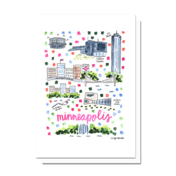 Minneapolis, MN Map Card