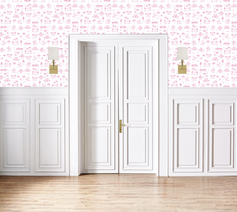 Kyger Wallpaper- Light Pink
