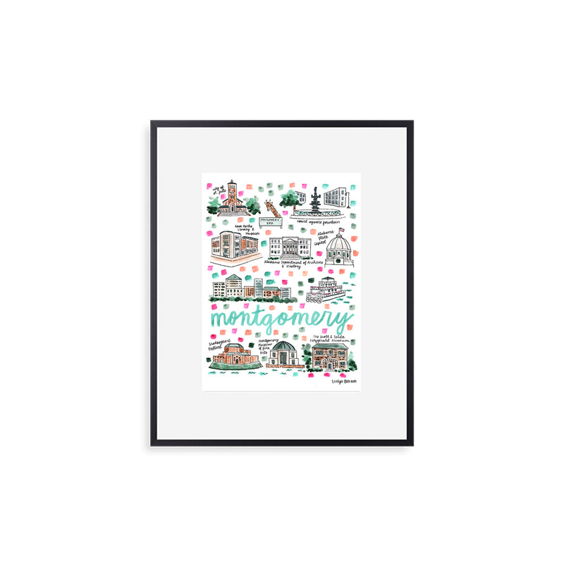 "Montgomery, AL" Fine Art Print
