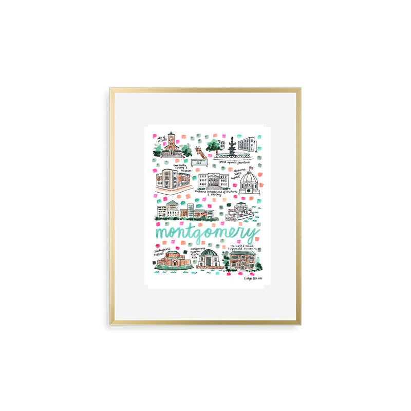 "Montgomery, AL" Fine Art Print