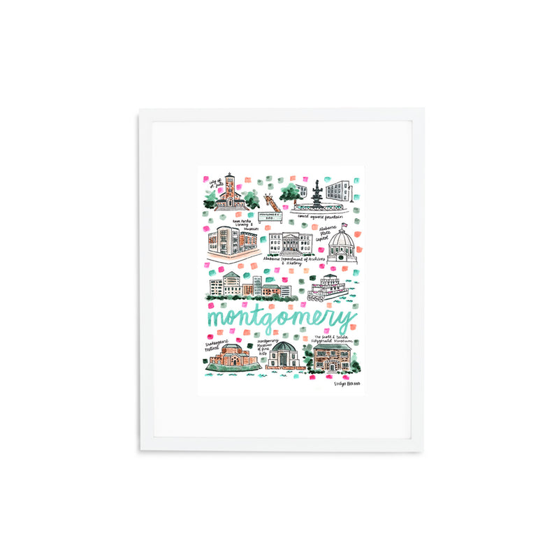 "Montgomery, AL" Fine Art Print