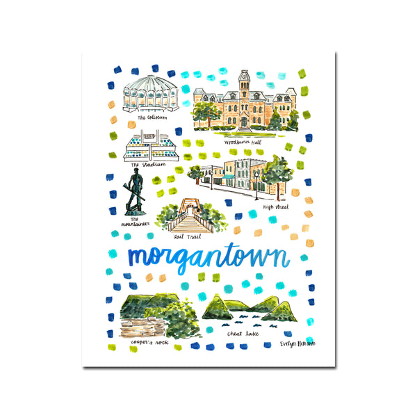 "Morgantown, WV" Fine Art Print