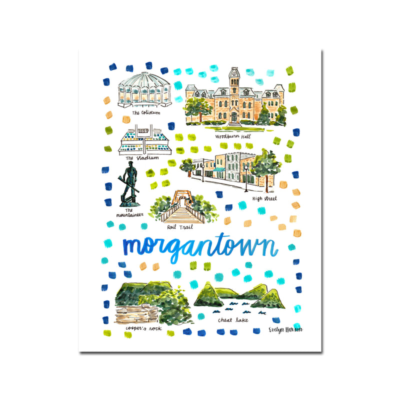 "Morgantown, WV" Fine Art Print