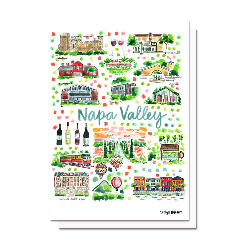 Napa Valley Map Card