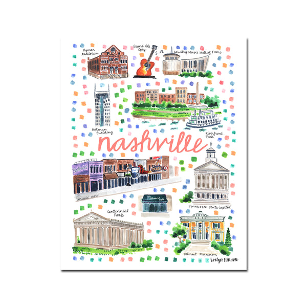 "Nashville, TN" Fine Art Print