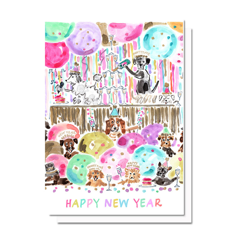 New Year Pups Card