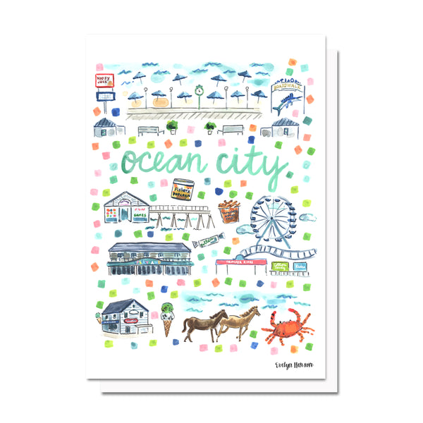 Ocean City, MD Map Card