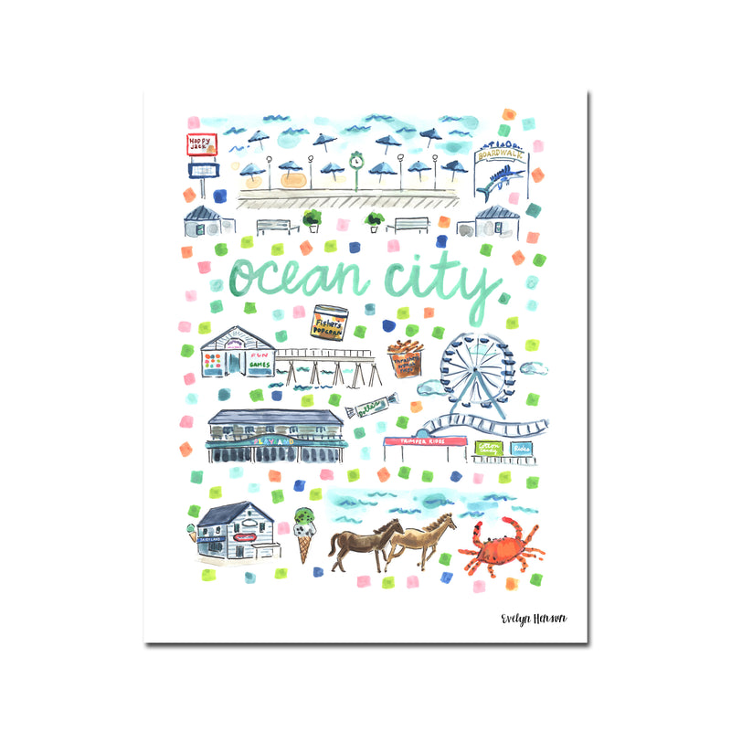 "Ocean, City, MD" Fine Art Print