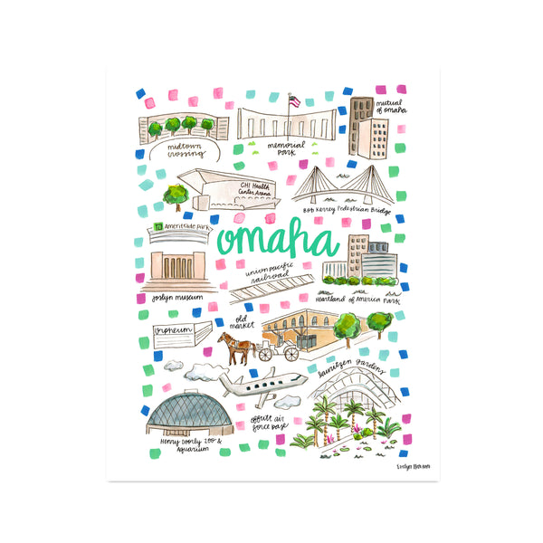 "Omaha, NE" Fine Art Print