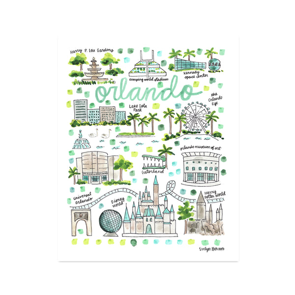 "Orlando, FL" Fine Art Print