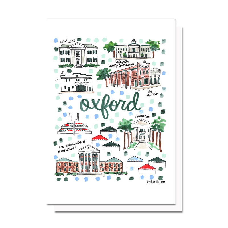 Oxford, MS Map Card