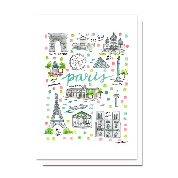 Paris Map Card