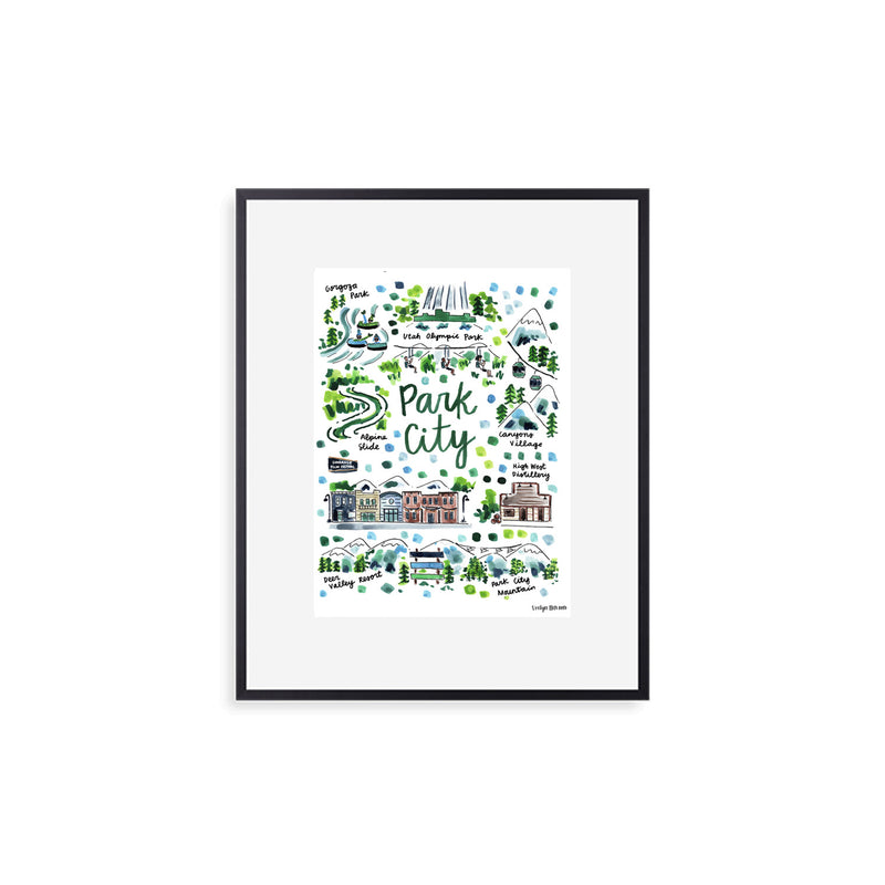 Park City, UT Tea Towel
