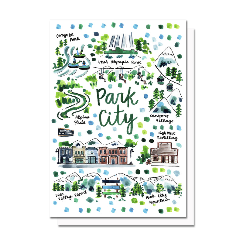 Park City, UT Map Card