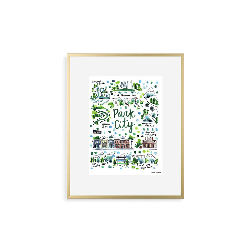 Park City, UT Tea Towel