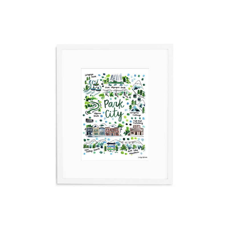 Park City, UT Tea Towel