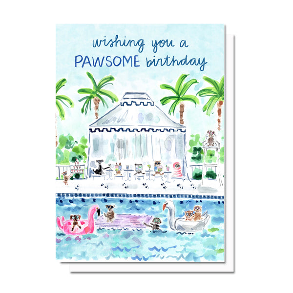 Pawsome Birthday Card