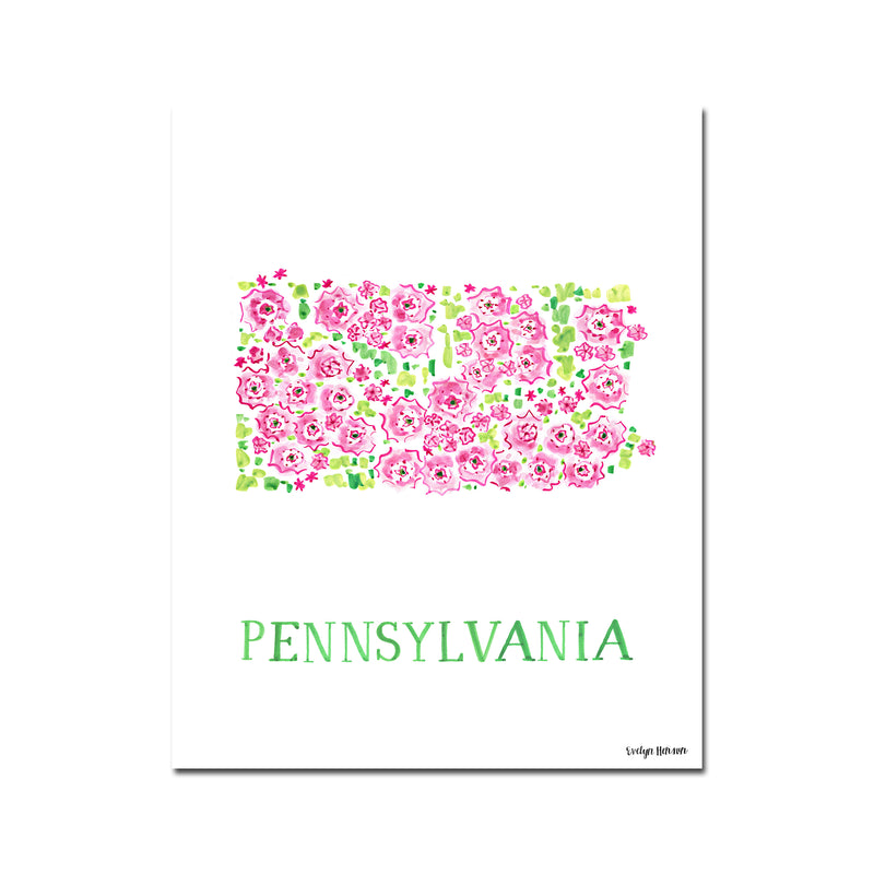 Pennsylvania Mountain Laurel Flower Print