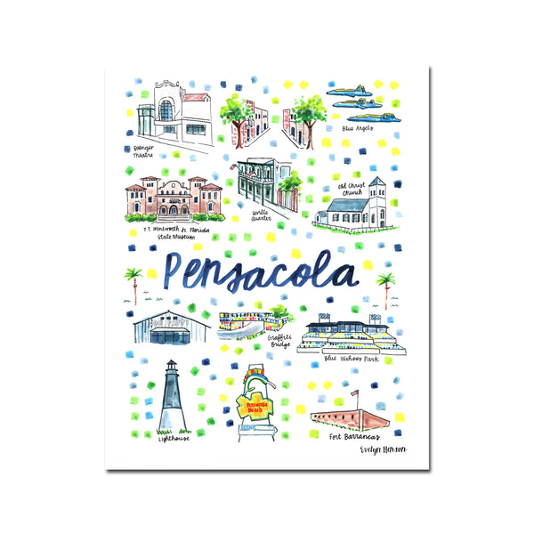 "Pensacola, FL" Fine Art Print