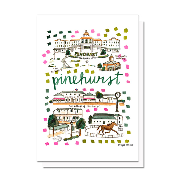 Pinehurst, NC Map Card