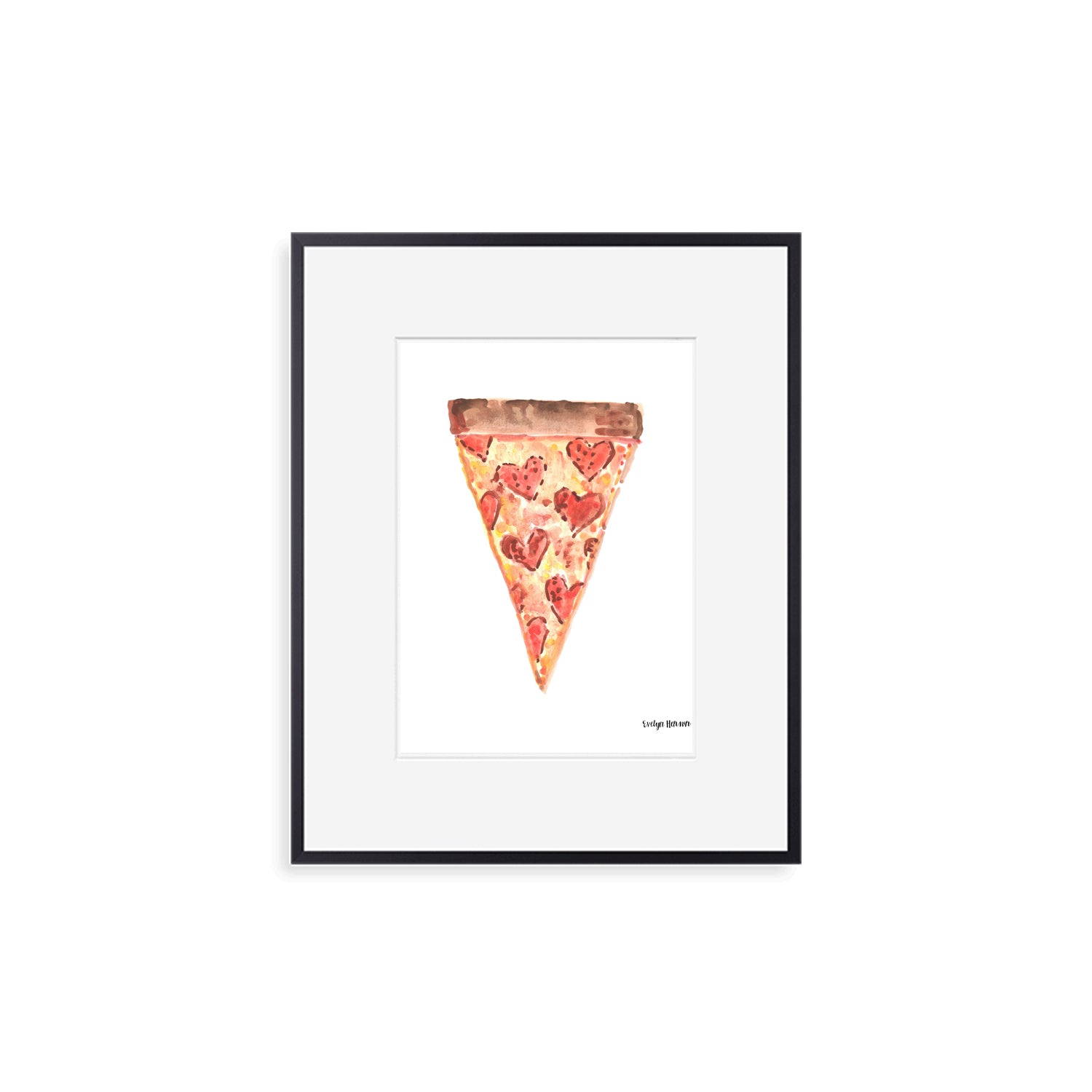 The "Pizza Delivery (Extra Love)" Fine Art Print Evelyn Henson