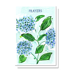 Prayers & Hydrangeas Card